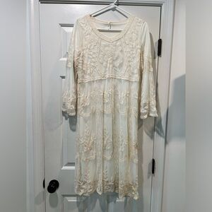 Orange Creek off white dress medium/large. New with tags
